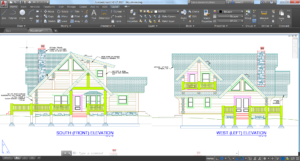 AutoCAD LT 2017 2D elevation drawing