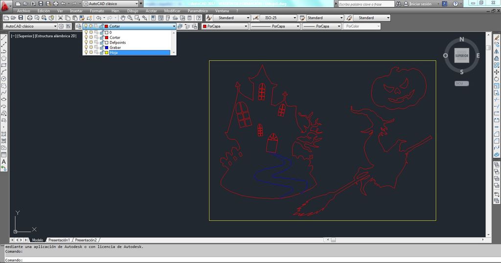 AutoCAD Halloween Design