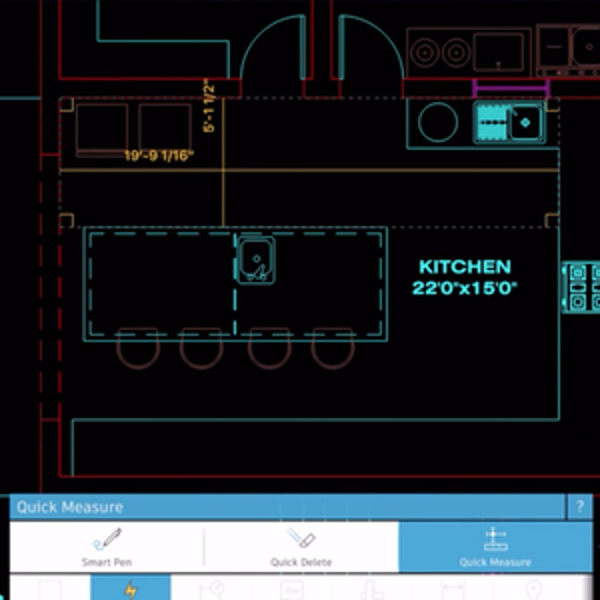 Measure Quickly in AutoCAD Mobile