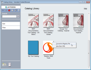 Publish AutoCAD-based product catalog data in a bootstrapped deployment.