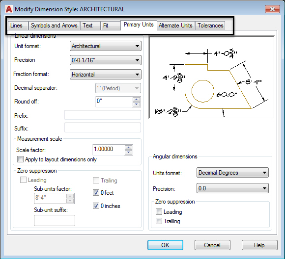 AutoCAD Dimensions