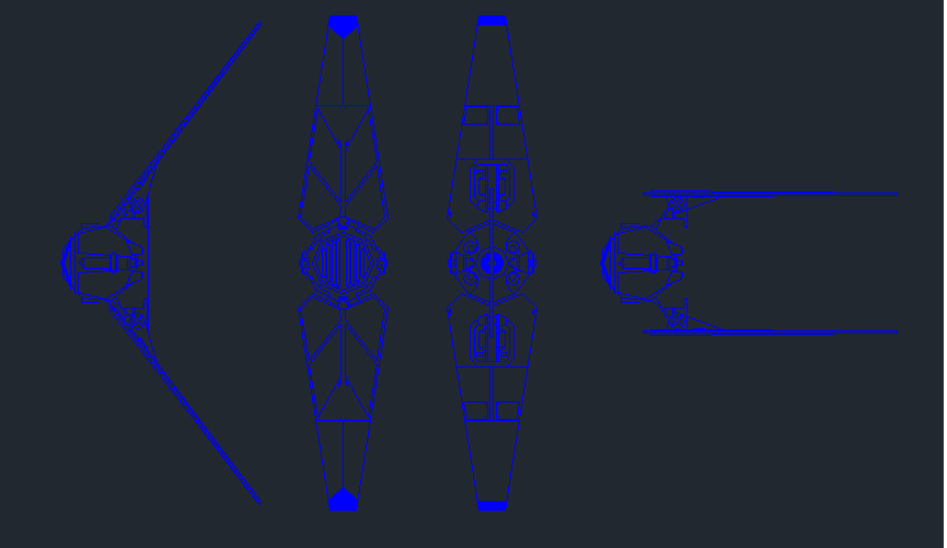 AutoCAD Star Wars Tie Fighter