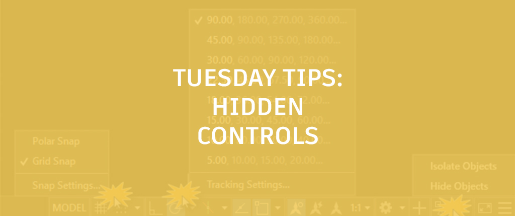 Hidden Controls in AutoCAD