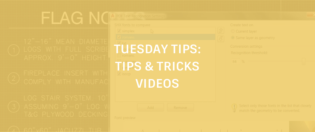 Tuesday Tips With Lynn: AutoCAD Video Tips