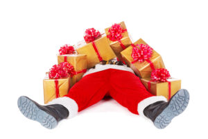 Santa under presents. Robert Bell's Bootstrap AutoCAD Deployments for Customizations Series.