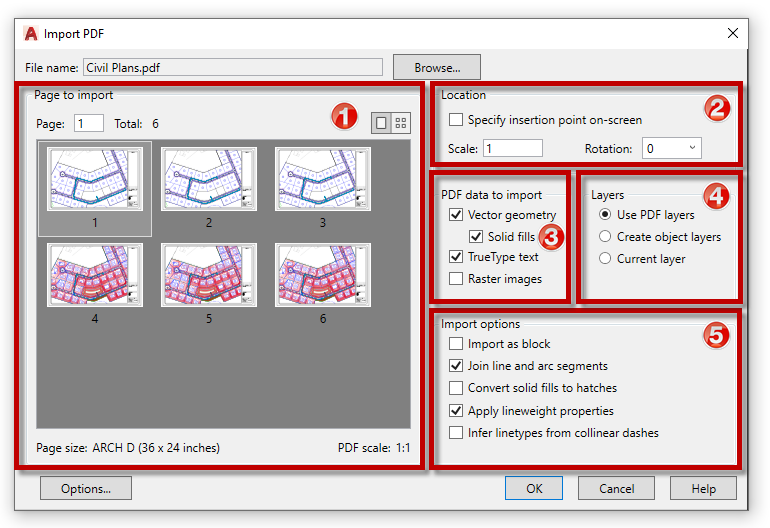 Can you put a PDF into CAD?