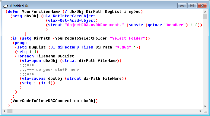 ObjectDBX AutoLISP