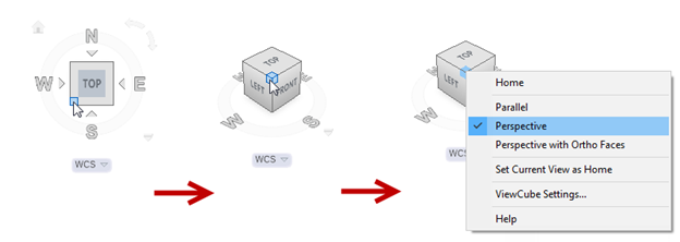 Isometric ViewCube AutoCAD