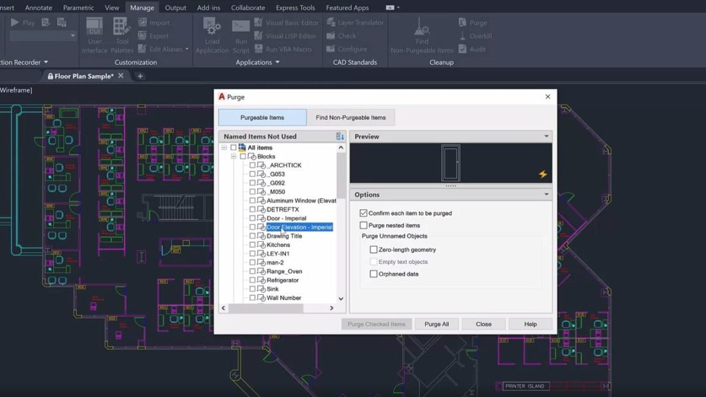 Have You Tried AutoCAD Purge