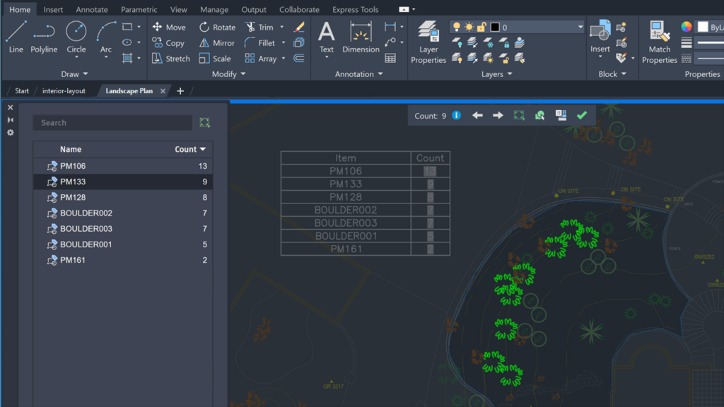 Count AutoCAD 2023