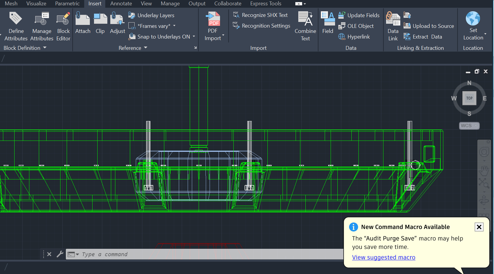 My Insights Macro Advisor AutoCAD 2023 Feature