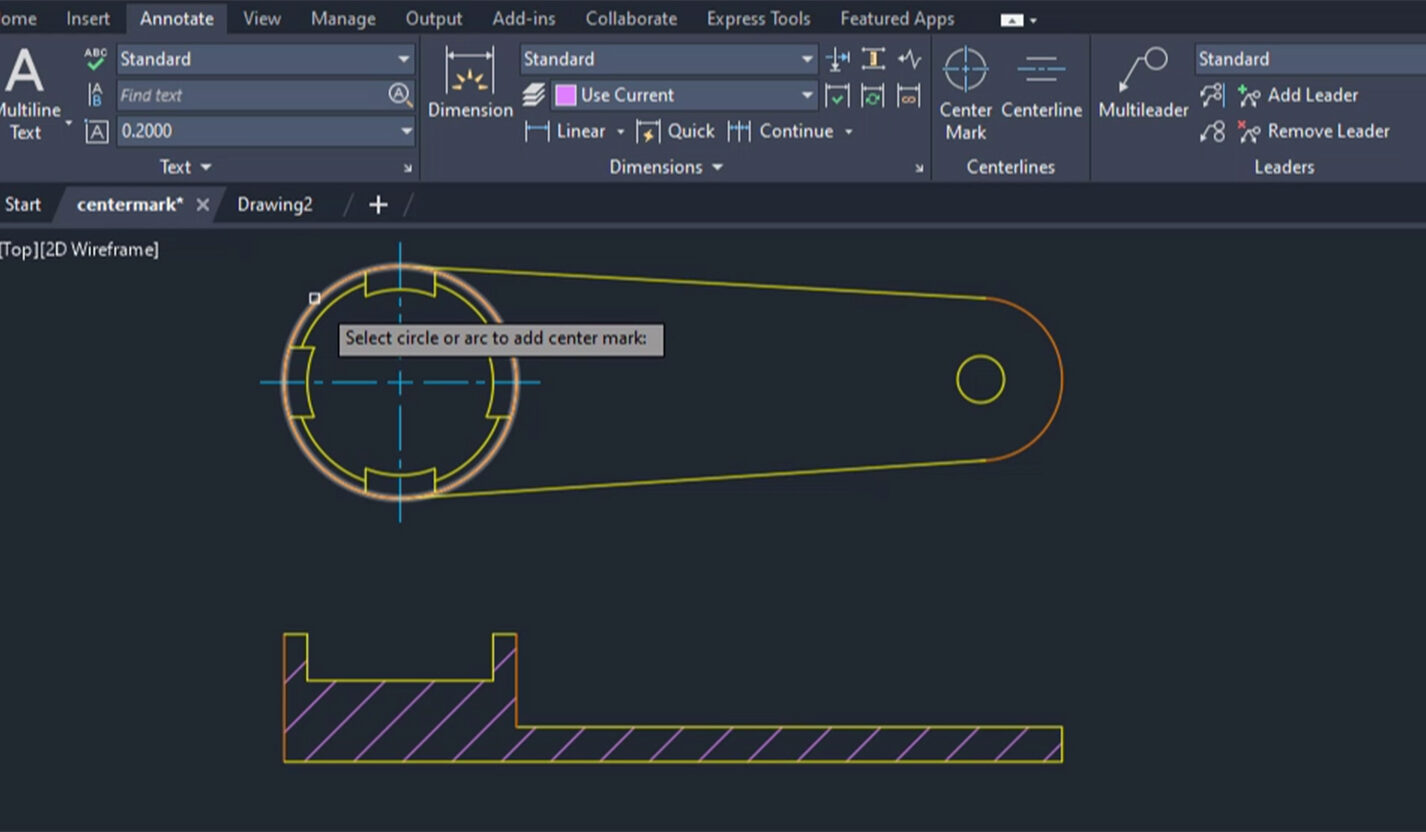 AutoCAD Centerline