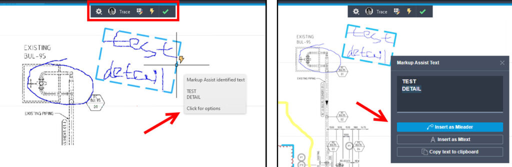 Markup Assist in AutoCAD 2023