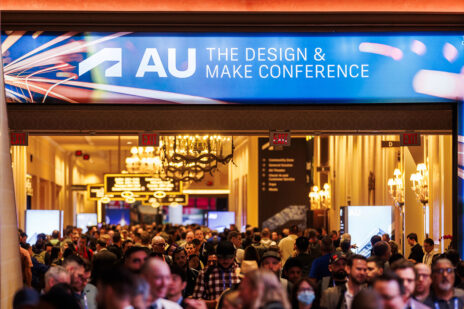 Attendees in hall at AU 2023