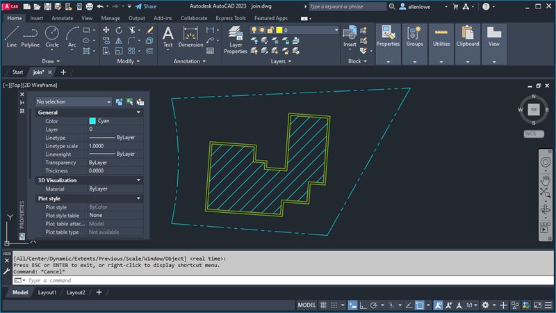 AutoCAD screenshot