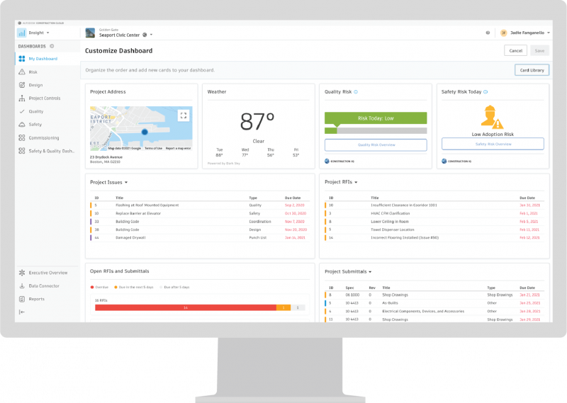 Build - Customize Dashboard Mockup