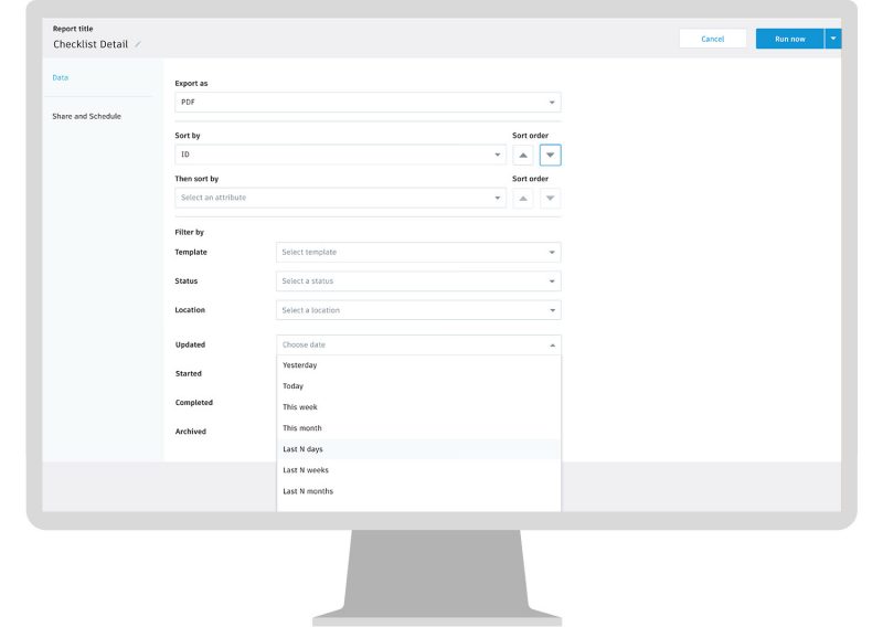 BIM 360 - Checklist Report - Updated Filter