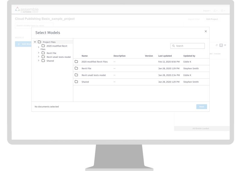 Autodesk Assemble, Cloud Publishing, construction