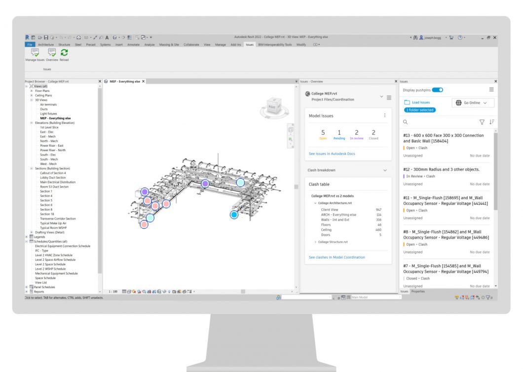 BIM Collaborate - clash dashboard - inline 1500x1065