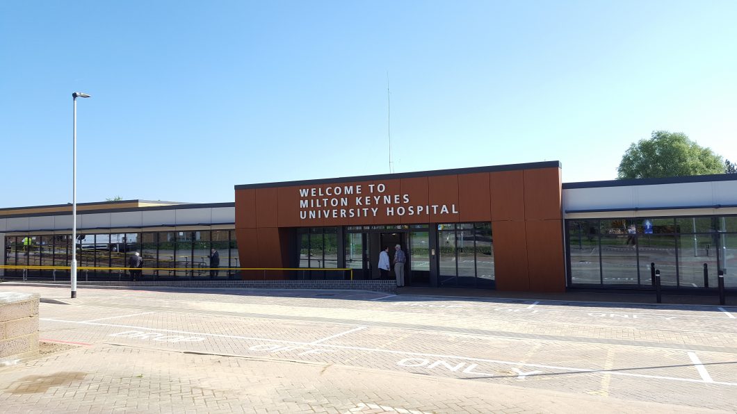 Main entrance Milton Keynes University Hospital