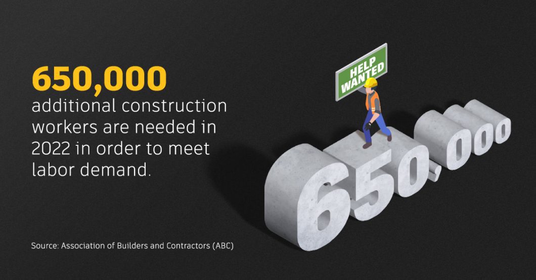 construction industry needs 650000 workers 2022