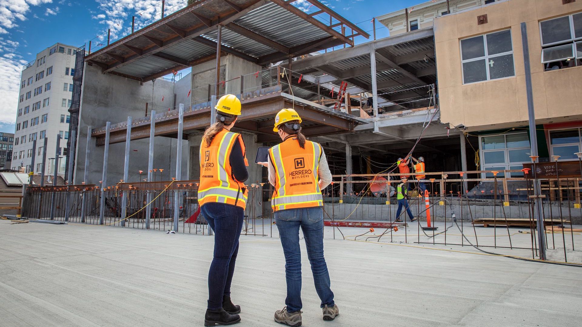 mothers on the jobsite in construction