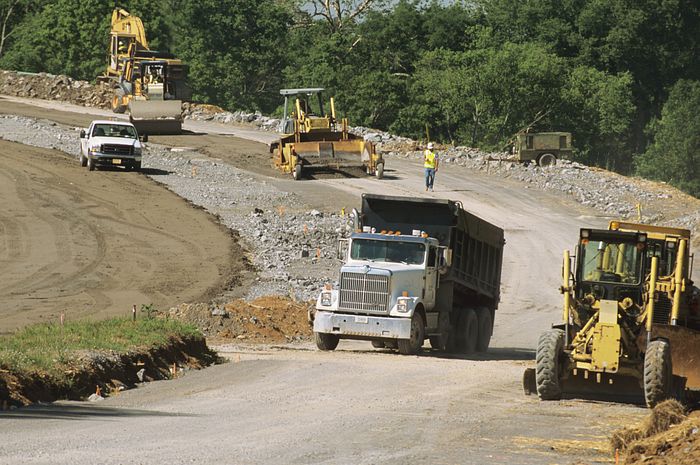 road construction material rocks