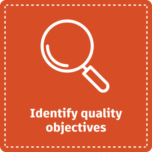 Tip 1: Identify quality objectives