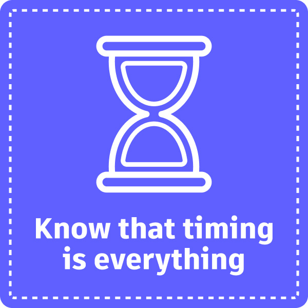 rfi tip - know that timing is everything