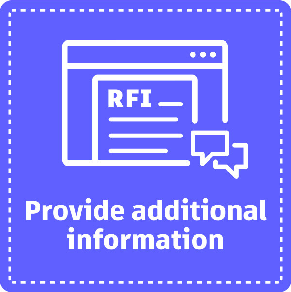 rfi tip - provide additional information