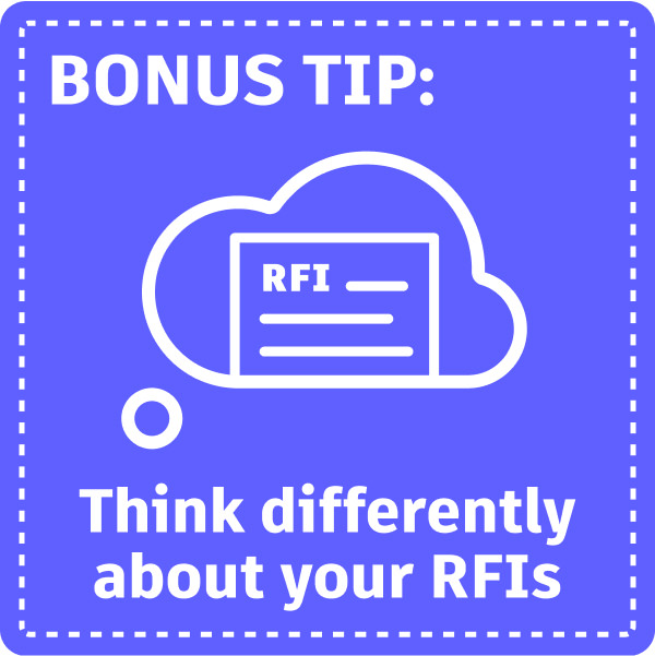 bonus tip for rfis - think differently