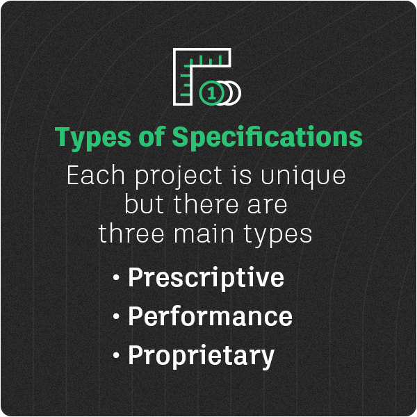 Types of Construction Specifications Tip 4