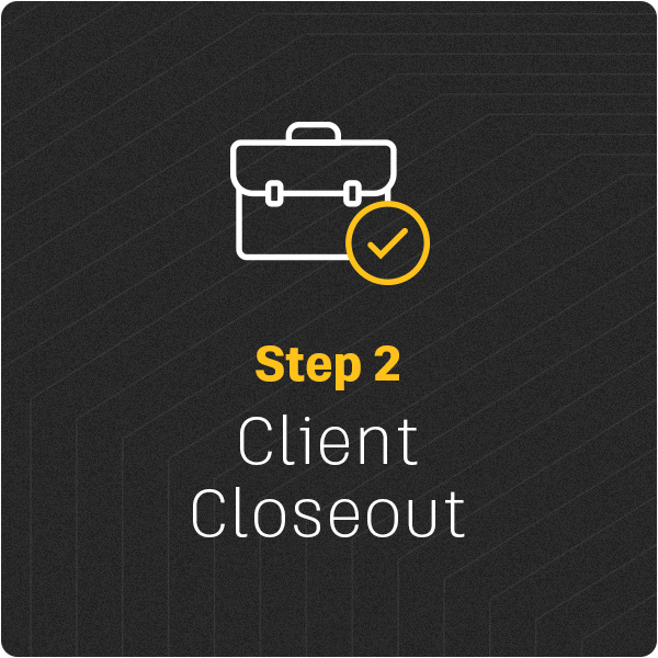 client closeout