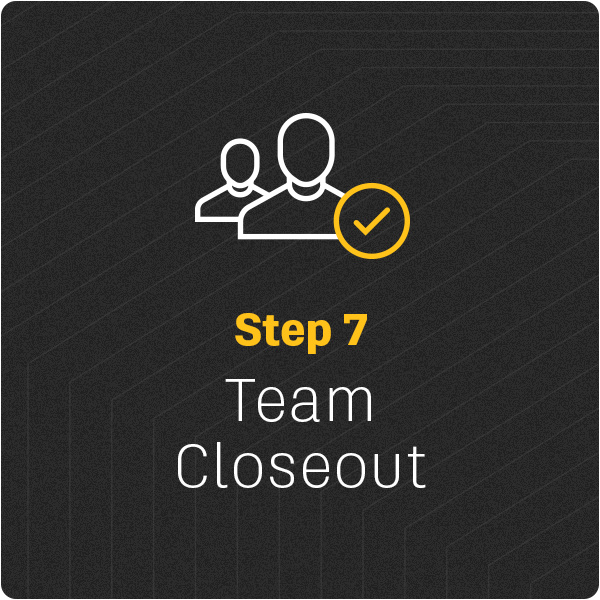 team closeout