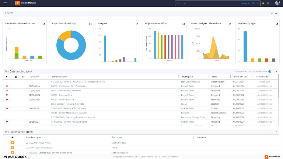 Autodesk Manage for lean manufacturing