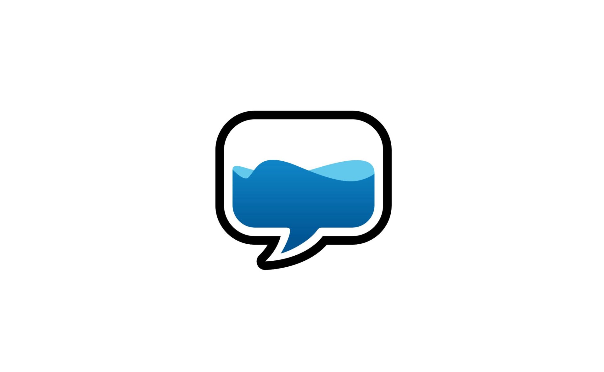 water speech bubble