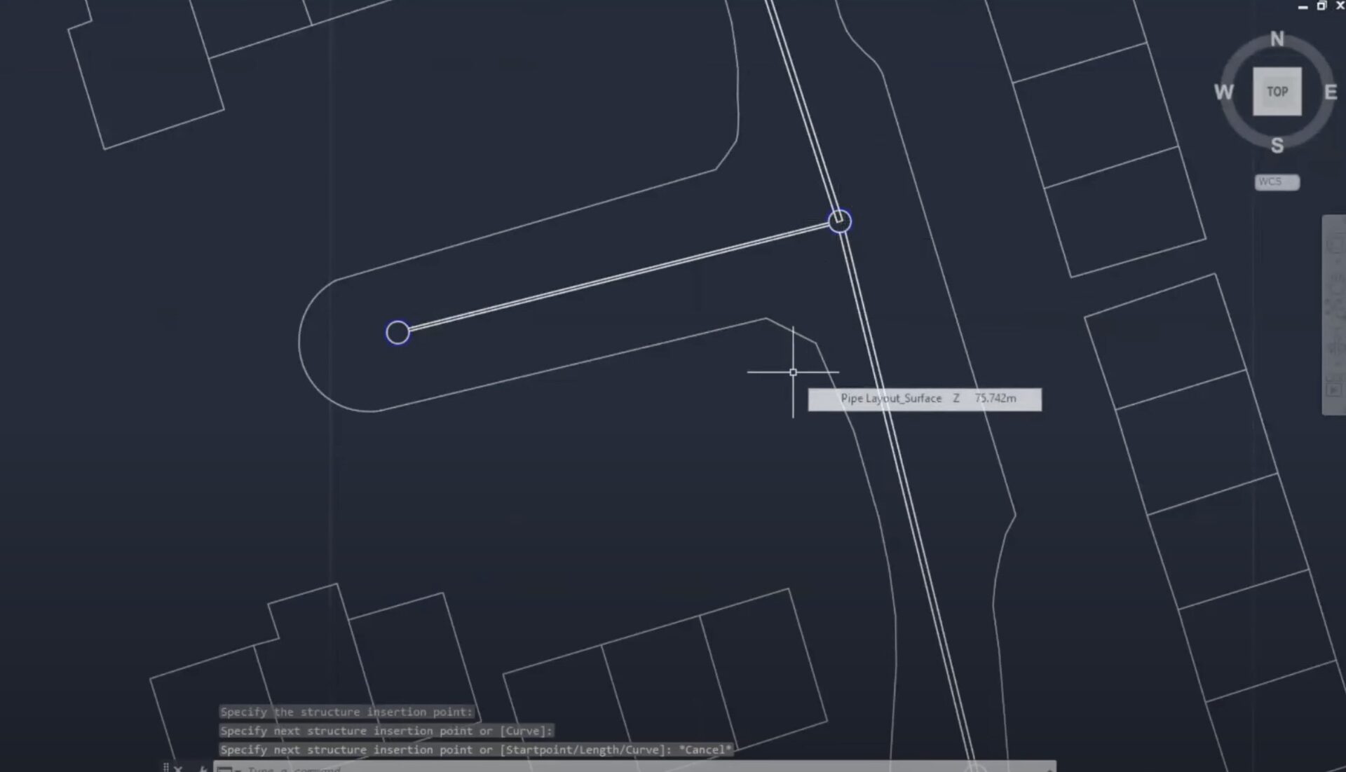 civil 3d drainage design map