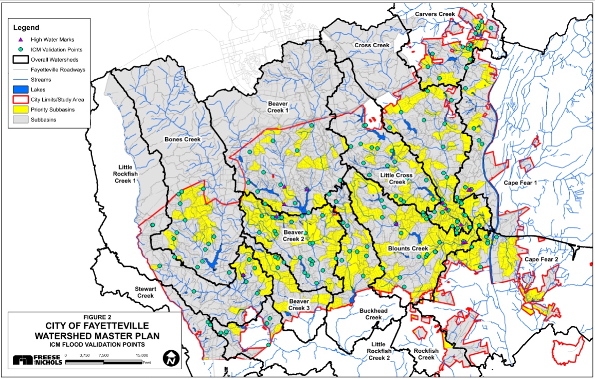 The City of Fayetteville's flood resiliency in the face of climate