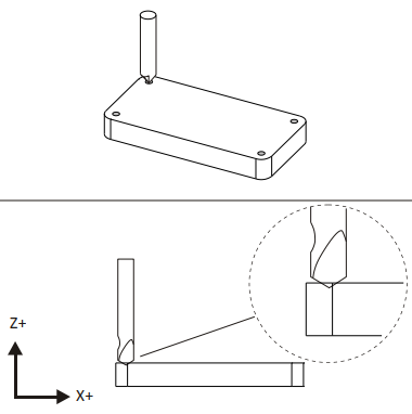 2D center drilling diagram