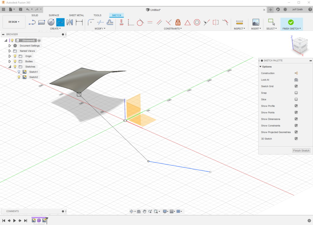 freecad contour shuttle