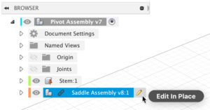 Edit in Place icons shown when hovering an XREF in the browser.