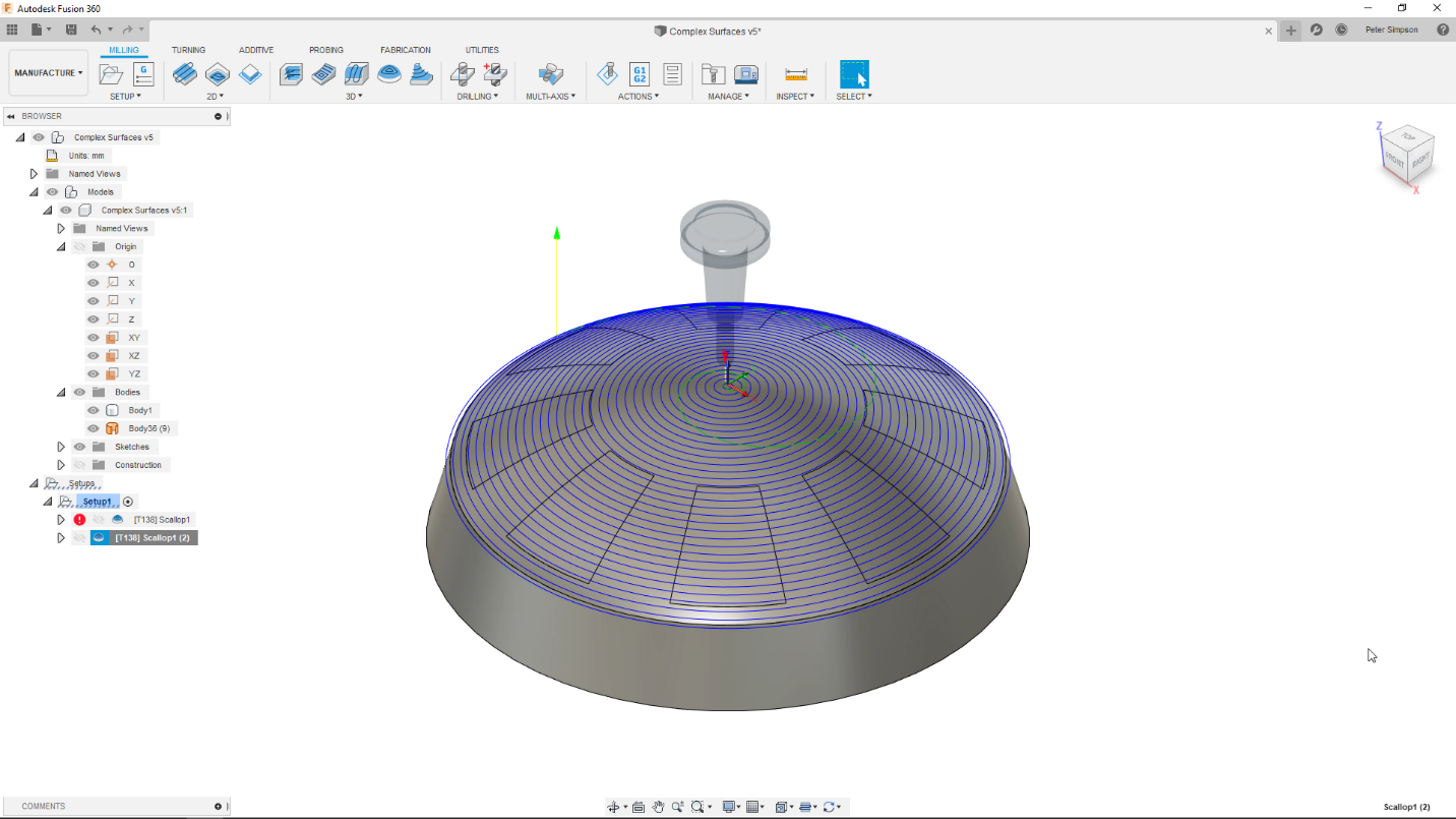 Surfaces for machining