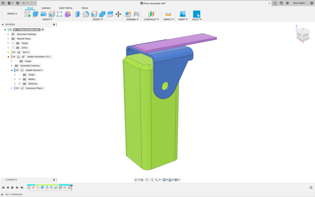 Extension Plate added to xref via edit in place.