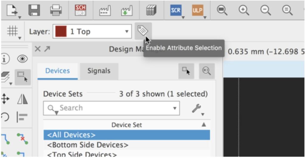 filter selection