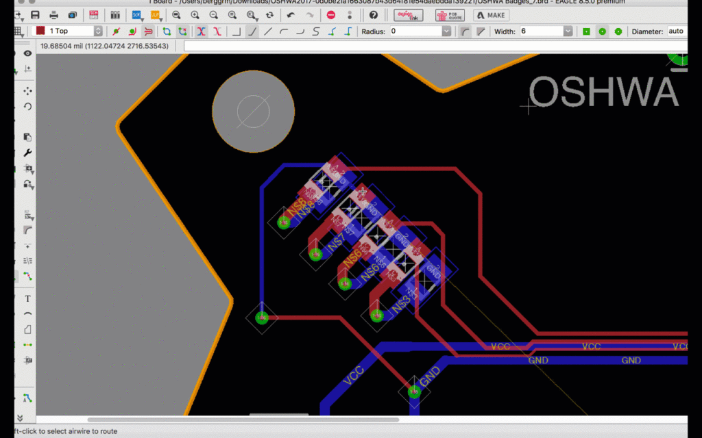 push and shove routing