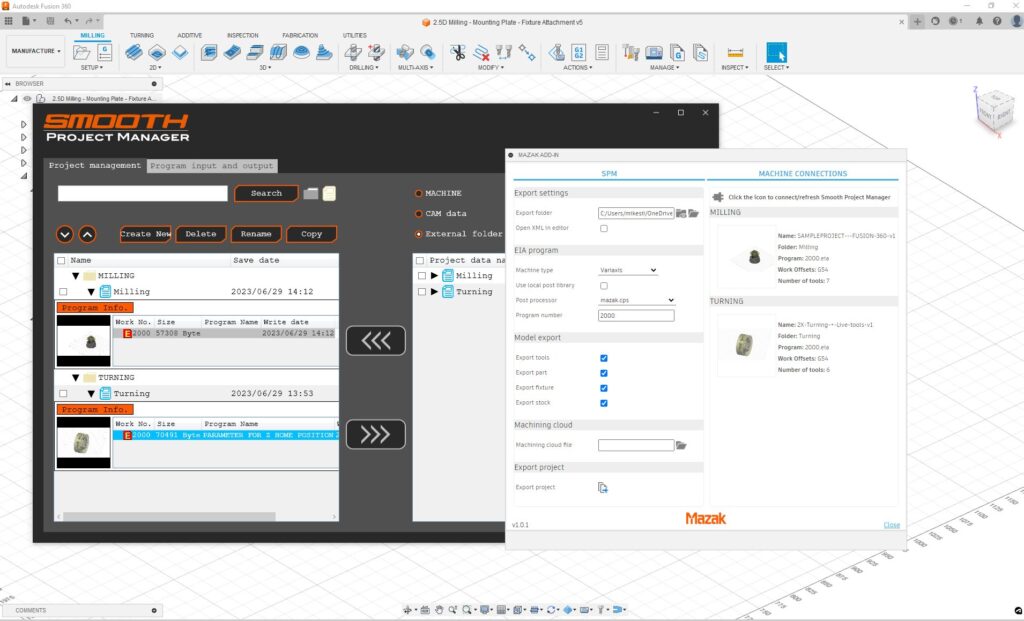 mazak-add-in-for-fusion-360-smooth-project-manager