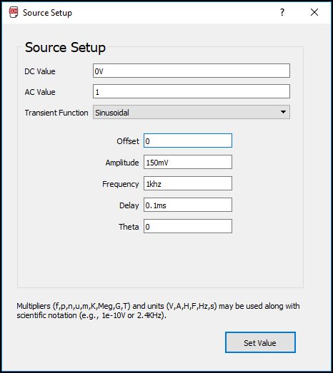 source setup