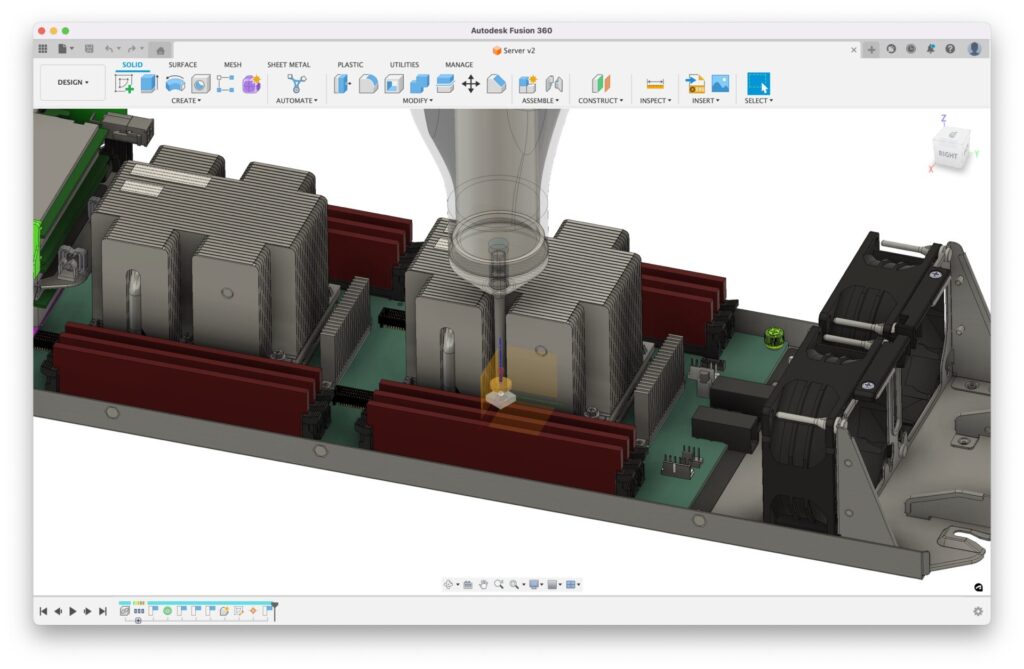 Molg microfactory design in Autodesk Fusion