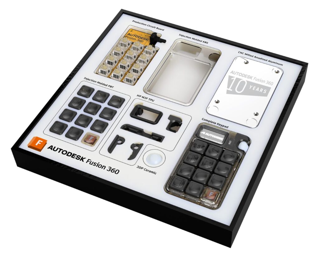 Fusion Factory Experience Autodesk University 2023 special Keypad packaging