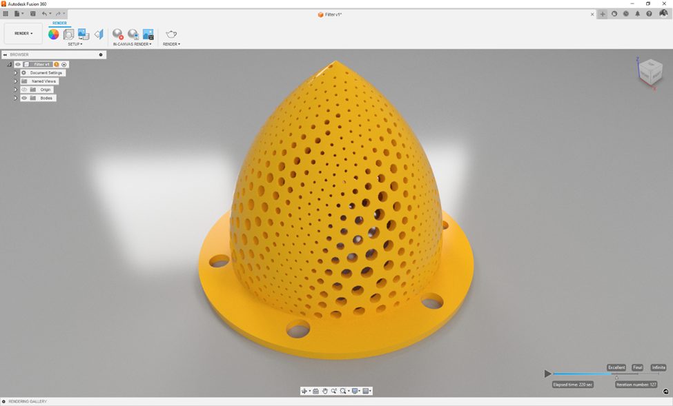 Lightweighting using additive manufacturing technology in Autodesk Fusion.